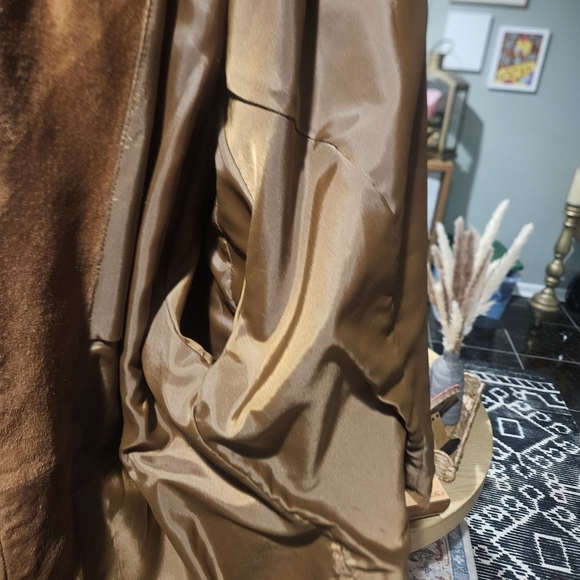 Vintage Valerie Stevens Suede Leather Jacket. Rich Brown. Size MP — 100% Leather - Picture 3 of 16